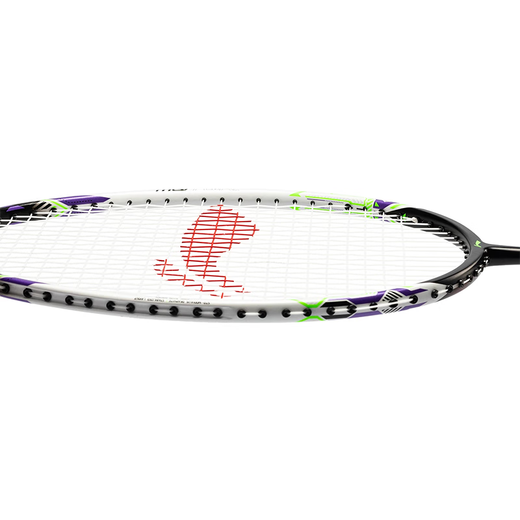 Li Ning's new genuine badminton racket, Halberd, small motor, beginner training, resistant to beating, control racket, full carbon couple racket, doubles, 5U, pearl white (straight hair from Jingcang, fast arrival) (strung), free hand gel*1