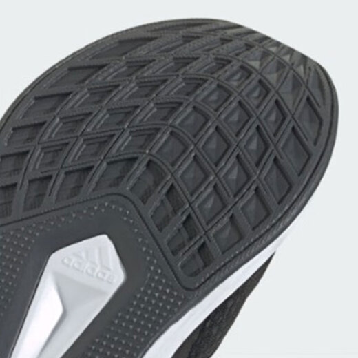 阿迪达斯 （adidas）官方网男鞋2025新款透气缓震轻便黑武士健步训练运动鞋学生跑步鞋 JQ9716/黑白 42