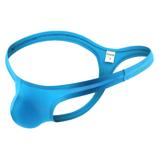 Japan imported men's thong nylon youth comfortable and personalized breathable low-waist underwear t-pants sexy seamless t-pants white M