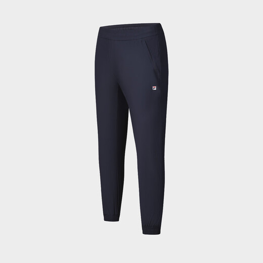 FILA moisture-absorbent quick-drying/cooling men's sweatpants men's basic ice silk dry tennis cuffed knitted trousers RD Sapphire Blue M