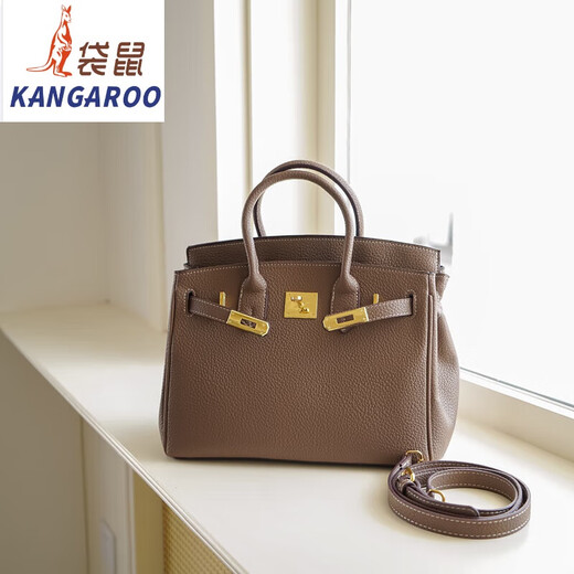 Kangaroo style handbag women's bag large capacity Kelly bag women's 2025 Chinese Valentine's Day trendy bride wedding bag flagship-black large size
