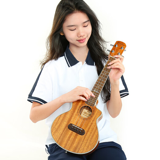 Andrew (Andrew) 23-Zoll-Furnier-Anfänger Ukulele vermisst Ecke Jungen Kleiner Gitarre 803d Uklili JF Barrel [Vektorholzfarbe]