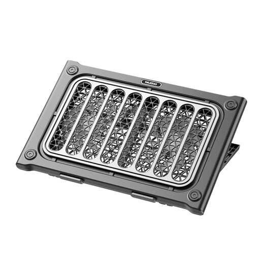 Lato Lenovo Notebook dedizierter Kühler Xiaoxin 16pro/air14/15 savior y9000x/r7000p Gaming-Notebook Universal-Kühlhalterungssockel, silberner und schwarzer Luxus, Doppelturbinen für leistungsstarke Kühlung/7 Höhenverstellungsstufen, Doppelturbinen für extreme Kühlung/geräuscharmer Lüfter/Windgeschwindigkeit einstellbar/volle Größe universell