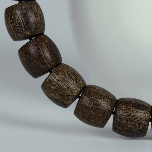 Sandalen wasser-säuglings natürlicher Wildbrunei-Agarholzarmband 8mm9mm Eimer Perlen Schwarzöl Old Agarwood Art Armband [altes Produkt YS6173] Geeignet für Handumfang