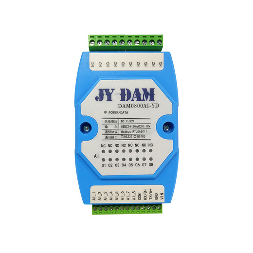 Juying 8-Kanal-Analogmenge-Erfassungsmodulspannung und Stromeingang 420MA010V zu RS485RS232 Kommunikation Isoliert 4858 Kanäle 0-5V-Eingang