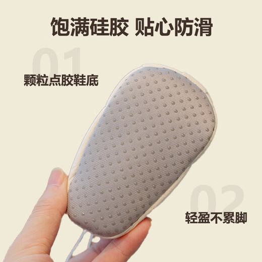 Les chaussures de coton pour bébé Miaofei dans les chaussettes mous d'hiver, les chaussures nouveau-nés chaudes, épaissies et enlecement empêchent la chute de 0 à 1 ans de décembre bleu 11 longueur intérieure CM (environ 4-7 mois)