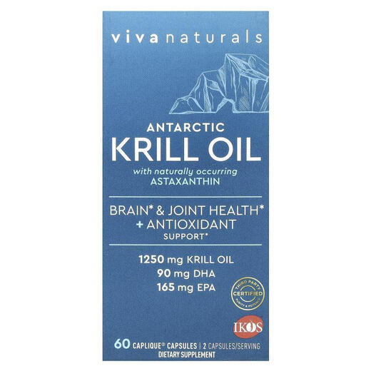 TsumuraViva Naturals Antarctic Krill Oil Contains Astaxanthin 60 Caps Caplique Capsules 60 Units 113 13549