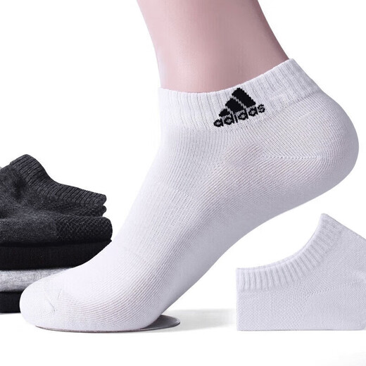 
Adidas official website official men's socks women's socks spring training fitness sports socks casual breathable towel bottom short socks DZ9435/white/three pairs L-suggestions S-suggestions sizes 35-38