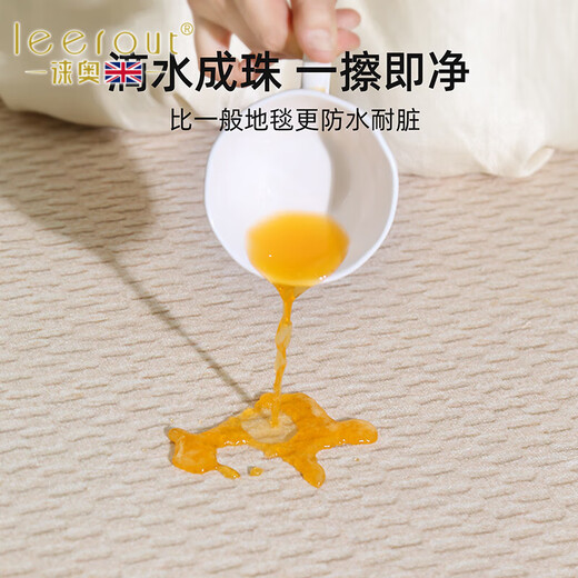 
Lei'ao leerout carpet living room light luxury high-end cream style free washable sofa blanket 2025 new bedroom home use minimalist 15902 200cm*140cm 1 piece