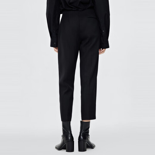 Jiangnan Buyi (JNBY) Suit Pants for Women Loose Comfortable Simple Commuter Straight Black Pants 5M8E11150 001/Black L
