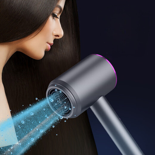 Bai Qixin household hair dryer student dormitory practical hair dryer high-power quick-drying hair dryer high wind hair dryer 2025 birthday Valentine's Day gift for girlfriend girlfriend best friend wife light gray ordinary hair dryer