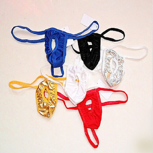 Long Night Sexy Underwear Men's Underwear Sexy Open Hole G-string Men's Open Crotch-free Sexy White