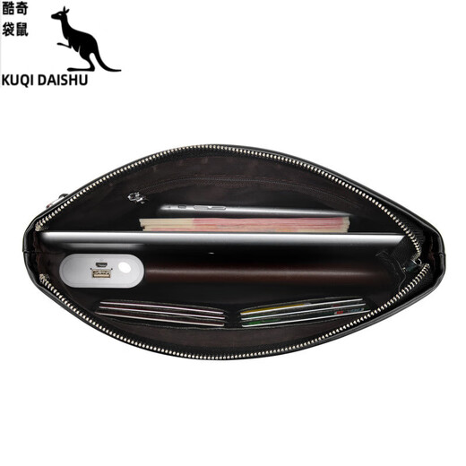 
KUQIDAISHU men's clutch new style business wallet trendy wallet multiple card handbag Korean style fashion handbag men black small