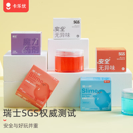 Coloyou 4 Farbschleim Set ungiftiger Kristall Schlamm Dekompression Wasser Elf Flüssigglas Blase Bubble Schlamm Jungen Mädchen Geburtstagsspielzeug Geschenk