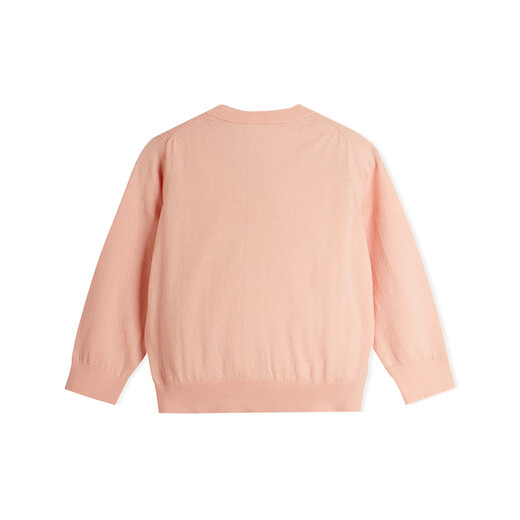 Jnby von Jnby Jiangnan Stoffkleidung Baby Baumwolle Kurzfrau Strickjangel Stricker Sweater Herbst und Winter Jungen und Mädchen Baby Yo7310870 684/warm Pink 90 cm