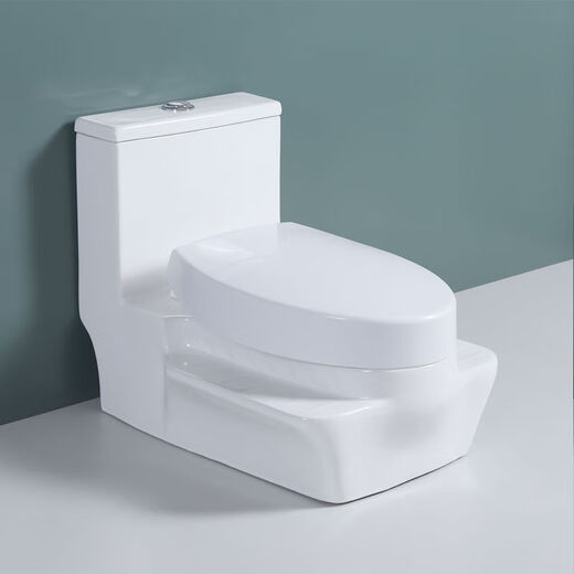 Jiumuwang household squatting toilet converted to squatting dual-purpose toilet can squat and sit two-in-one squatting pit-free squatting toilet, deodorant and silent large 9001S integrated with curved thickened cover 400 pit distance