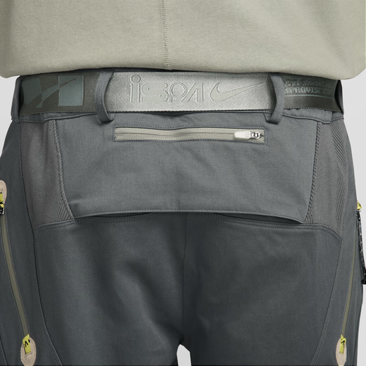 耐克（NIKE）男女长裤运动裤情侣休闲拼接时尚耐穿拉链口袋FJ7372 025尘光子色/暗泥灰 S