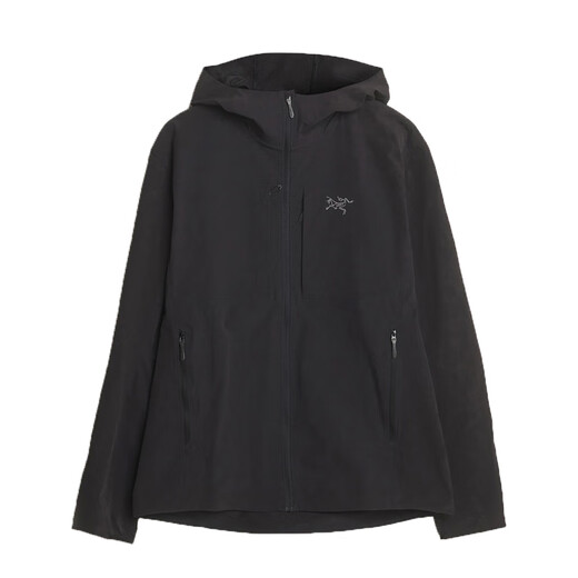 始祖鸟（ARC'TERYX）Arcteryx Gamma Lightweight 户外防风薄软壳外套男款9196 黑色连帽-Black M