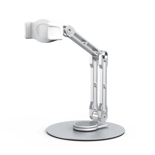 BYR rapid cooling refrigeration live broadcast radiator robotic arm mobile phone aluminum alloy bracket 360 degree rotation overhead shot robotic arm only bracket without radiator 0-26cm silver