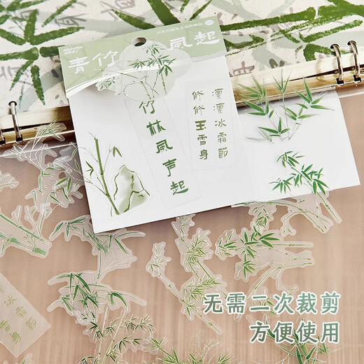 Klasse 2, 3. Klasse, neue chinesische Aufkleber, Handkonto DIY Decoration Material Dichtungsaufkleber, Geschenke für Mädchen, Kindertagsgeschenke, Landschaftsstiftungsaufkleber, Mobilfunkkoffer -Aufkleber, Qingshan Yuandai