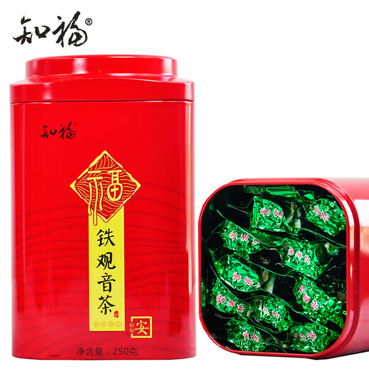 
Zhifu Tieguanyin tea fragrance type Fujian Oolong Tea 250g exquisite large round can independent small package tea 3271 fragrance type Tieguanyin 250g