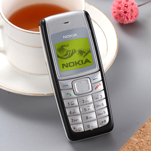 诺基亚（NOKIA）直板1110经典按键备用保密超长待机学生1112老人 1110黄屏移动版蓝色 裸机没有电池