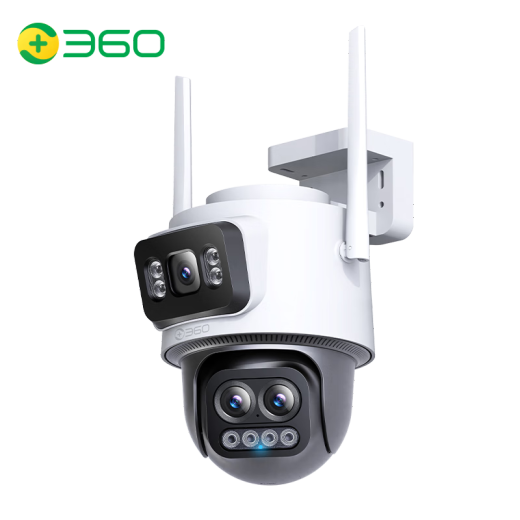 360室外摄像头D2Pro 三摄版 900万像素家用监控 枪球联动360度无死角 30倍混合变焦 全彩夜视摄像机 【超清三摄】户外球机900万像素+128G内存卡
