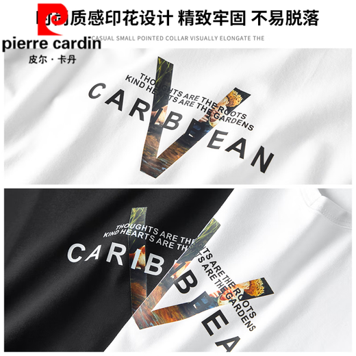 
Pierre cardin Modal cotton long-sleeved T-shirt men's 2025 spring and autumn new black trendy printed base shirt underwear top White (15123) M (suitable for 95-115Jin [Jin equals 0.5 kg])