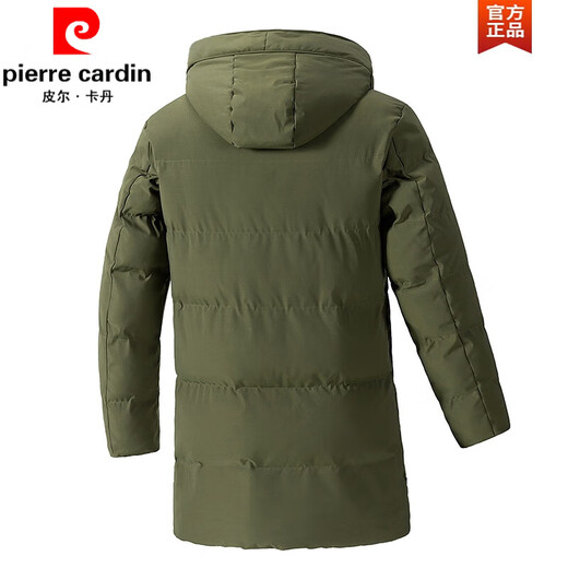 Pierre Cardin military coat men's winter mid-length cotton coat sub-zero cold-proof cotton coat old-fashioned Northeastern thick cotton jacket Army Green 9788 M =95-110Jin Jin is equal to 0.5 kg