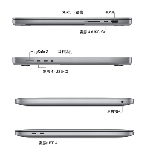 Apple Macbook Pro used Apple laptop super M core business office entertainment design editing development post-production 99% new 19 models 15-inch i7/16G-256G silver/gray 902
