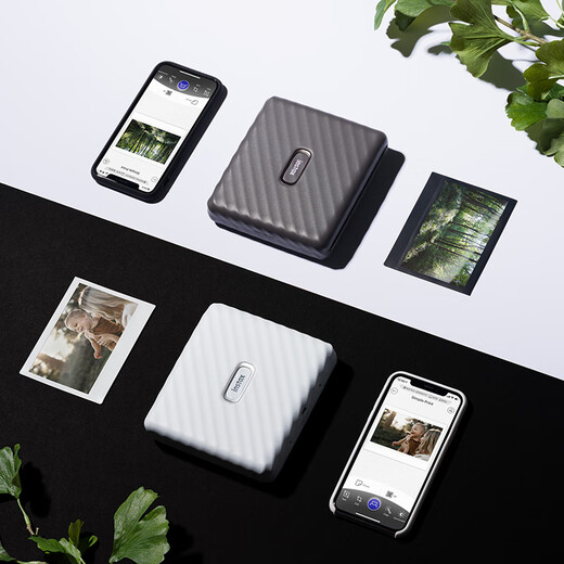 INSTAX Fuji instax Link WIDE Polaroid mobile phone photo printer smoke gray student home wide double pack photo paper set