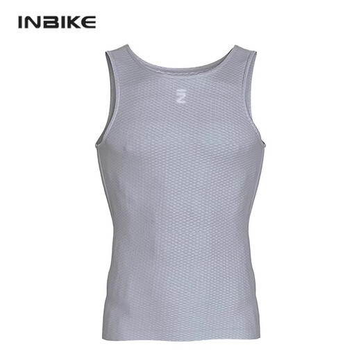 INBIKE sweat-wicking shirt road cycling jersey men's tops sweat-absorbent bottoming shirt sleeveless vest short-sleeved underwear long-sleeved white vest L