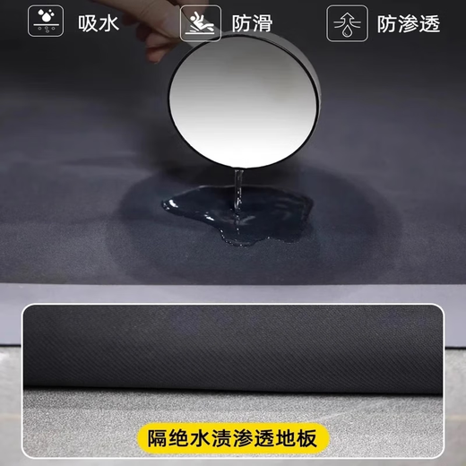 Zunchao kitchen floor mats are waterproof and oil-proof and can be scrubbed. Special water-absorbent non-slip floor mats for the kitchen 50*80cm+50*180cm