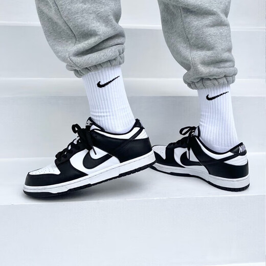 Nike (Nike) offizielle Schuhe, Herrenschuhe, Dunk Low Retro Casual Shoes, Panda Herren-Freizeitschuhe, Herren DD1391-100 Schwarz und Weißer Panda 44.5