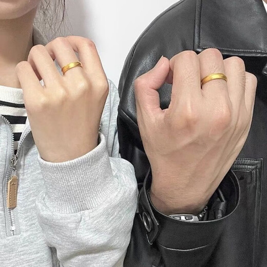 AYD Old Phoenix Gold Store Model 9999 pure silver ancient method inheritance gold-wrapped silver ring couple's ring for men and women Valentine's Day grinding certificate + invoice