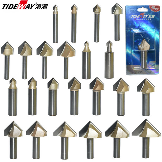Inspur V-förmiges Messer 90-Grad-Batterie Holzfräsen-Gravurmaschine Kantenkanten-Trimmmaschine umgedrehtes Mahlen Cutter Faltkante Hart 12*15841 Punkte 3 mm pro Einheit Preis Preis