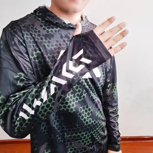 达亿瓦（DAIWA）22款达瓦钓鱼服防晒服ST-30121男女户外防晒衣透气速干夏季垂钓垂 30021蓝色(连帽) XL