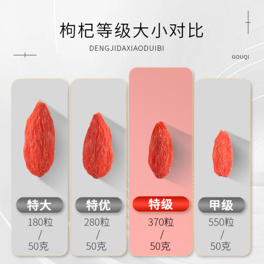 中宁枸杞 宁夏特级红枸杞250克头茬新货免洗送礼长辈父母家长端午节礼物