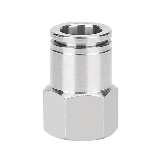 EXSN 304 stainless steel internal thread joint pneumatic joint PCF air pipe joint straight metal joint PCF10-04