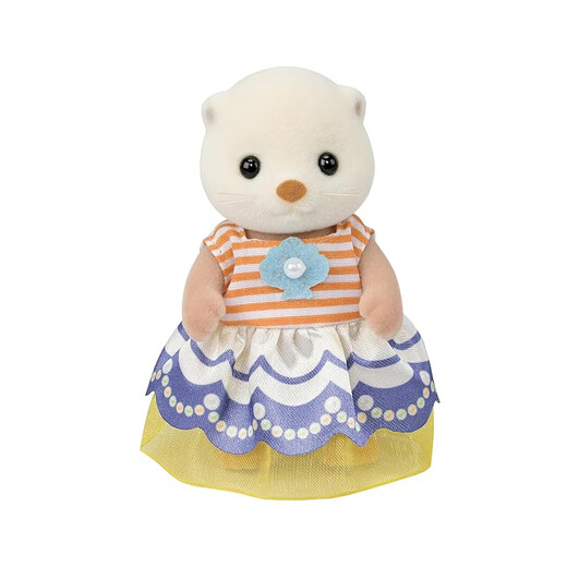 Sylvanian families Japanese version of sea otter family Playing house girls toys and doll set Birthday gifts for children