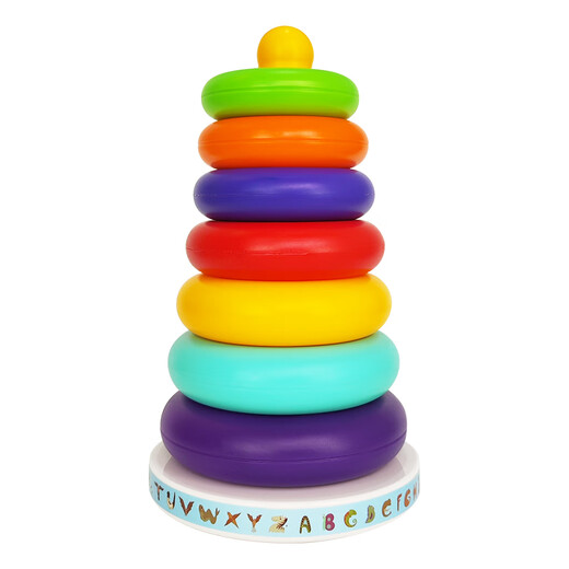 YWZR Paved Music Kids's Rainbow Tower Round 0-1-летняя ребенок 2 раннего детского образования 6 месяцев.