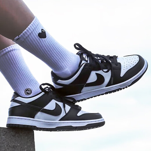 Nike (NIKE) official men's shoes and women's shoes couple's sneakers classic black and white panda DUNK non-slip wear-resistant casual board shoes DD1391-100 men/CW1590-100 women 36