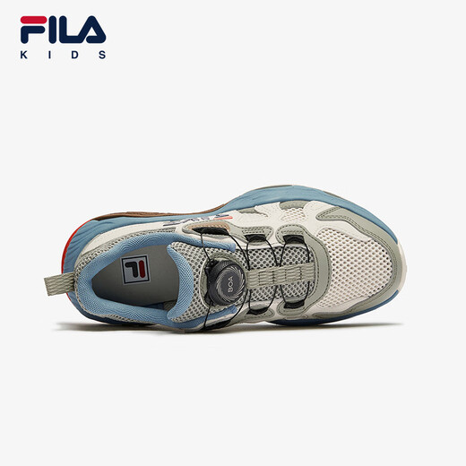 FILA Fila Children's Shoes Children's Comprehensive Training Shoes 2025 Summer New Sports Shoes for Men and Girls Middle and Large Children Outdoor Shoes Jet White/Church Stone Green-JA 38 Inner Length 24.0cm