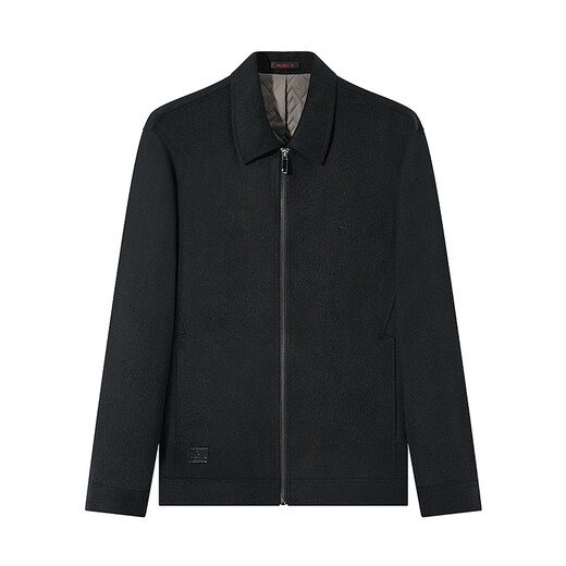 Qipai wool-containing lapel jacket men's autumn and winter thickened fashionable casual woolen jacket