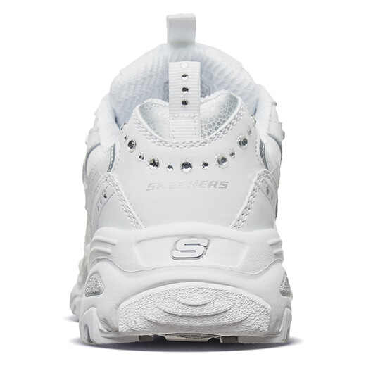 Skechers Damenschuhe Herbst und Winter 2025 Neue kleine weiße Schuhe dicker Locked Height-verstärkt Daddy Schuhe Panda Schuhe Sneakers Leichte Freizeitschuhe 11979-WSL 35