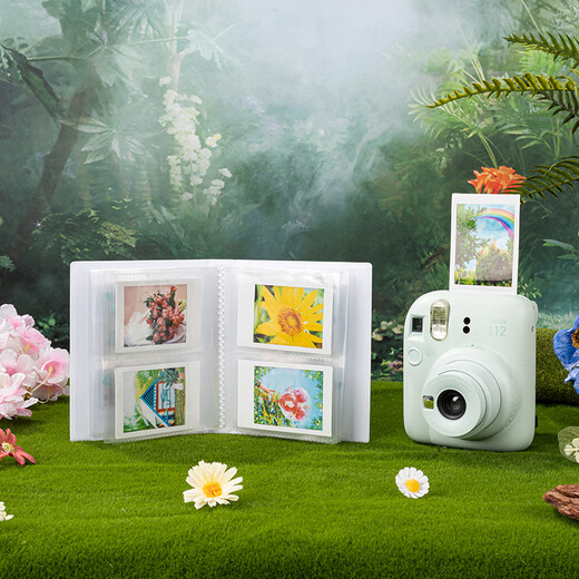 Fuji instax mini12 instant imaging camera (mini11 instant camera upgraded version) mint green package 2 official version + 20 white edges + protective case