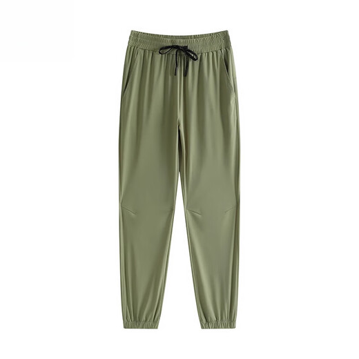 Jeep Spirit Ice Wire Tow Foot Pants décontractés Pantalons recadrés pour hommes 2025 Fashion d'été Pantalon de sport décontracté Loose Men Mr-Bkz9901 Kaki [Foot Bond] XL [121-140]