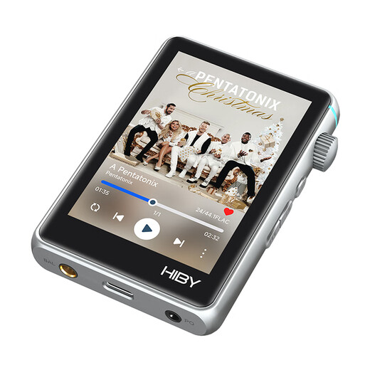 HiBy R3II 2025 version HiBy pure tone HIFI player lossless MP3 music digital turntable DSD hard solution Bluetooth WIFI radio dual ES9219C silver