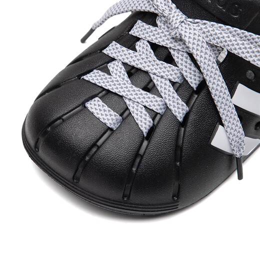阿迪达斯 （adidas）三叶草拖鞋男女鞋 25夏新款贝壳头运动拖鞋休闲沙滩凉拖包头凉鞋 JH9848 36.5