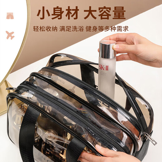 Full House Makeup Bags Wash Bags Double -layer Large -capacity Waterproof Witter Wet separation Portable Pour Waterproof Resting Pack Bag